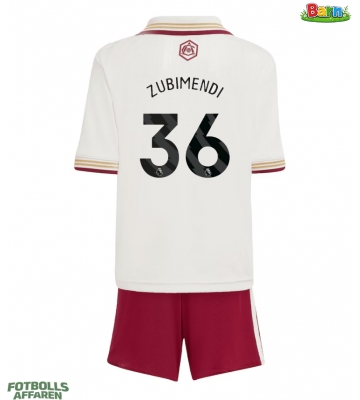 Arsenal Martin Zubimendi #36 Tredjeställ Barn 2025-26 Kortärmad (+ Korta byxor)